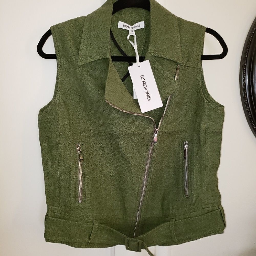 Elizabeth and James tegan linen casual vest